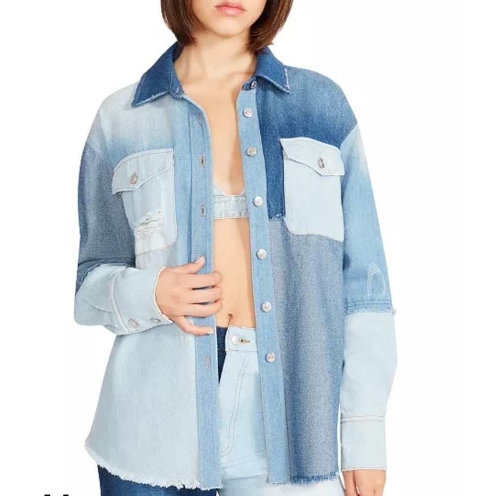 Steve Madden Blue Jean Jacket - Picture 1 of 9